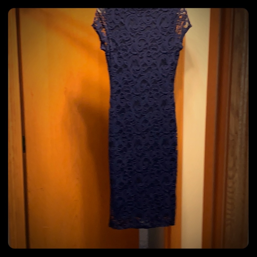 Dark Royal blue lace dress